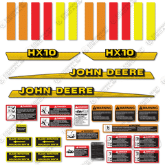 Fits John Deere HX10 Decal Kit Rotary Cutter