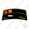 Image of John Deere LX280 Dash Decal Tractor - Aftermarket Kit
