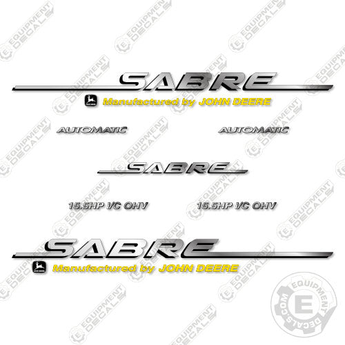 Fits John Deere Sabre Decal Kit Riding Mower (15.5HP I/C OHV)