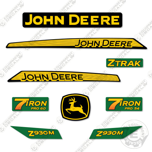 Fits John Deere Z930M Decal Kit Riding Mower