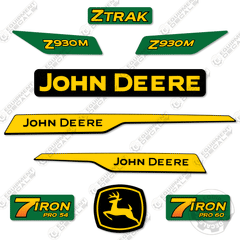 Fits John Deere Z930M Decal Kit Riding Mower (New Style)
