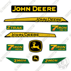 Fits John Deere Z960M Decal Kit Riding Mower