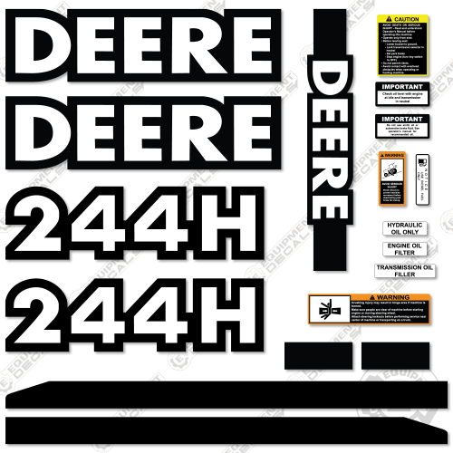 Fits John Deere 244H Decal Kit Wheel Loader