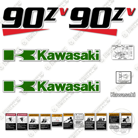 Fits Kawasaki 90ZV Decal Kit Wheel Loader