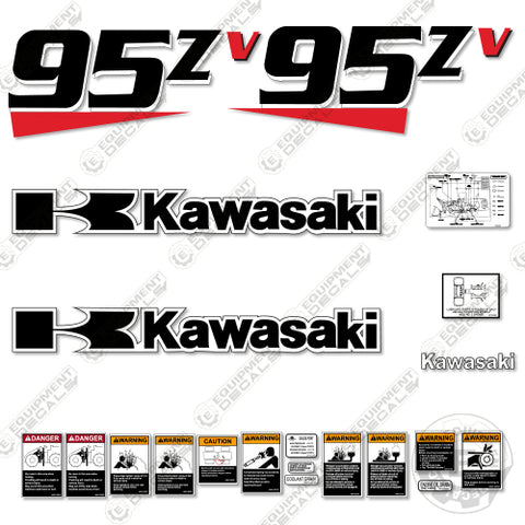 Fits Kawasaki 95ZV Decal Kit Wheel Loader