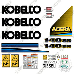 Fits Kobelco SK140SR-3 Decal Kit Excavator