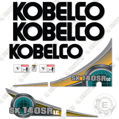 Fits Kobelco SK140SR-5 Decal Kit Excavator
