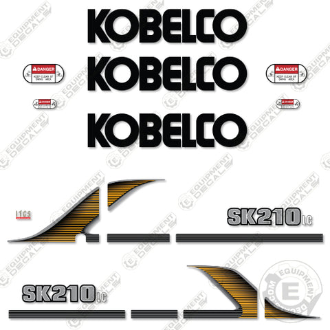 Fits Kobelco SK210LC-9 Decal Kit Excavator