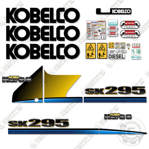 Fits Kobelco SK295-8 Decal Kit Excavator