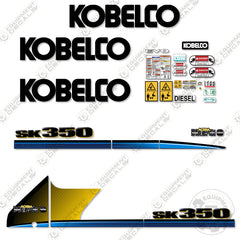 Fits Kobelco SK350LC-9 Decal Kit Excavator