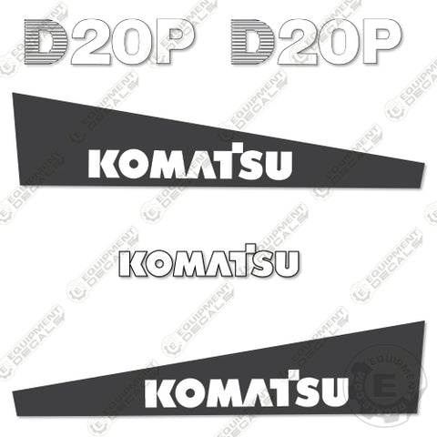 Fits Komatsu D20P-7 Decal Kit Dozer