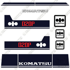 Fits Komatsu D20P-6 Decal Kit Crawler Tractor Dozer