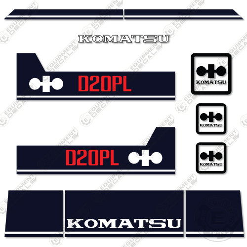 Fits Komatsu D20PL-6 Decal Kit Crawler Tractor Dozer