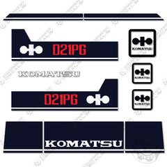 Fits Komatsu D21PG-6 Decal Kit Crawler Tractor Dozer