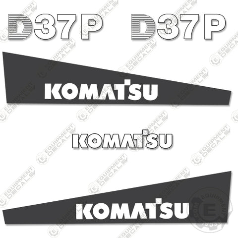 Fits Komatsu D37P-5 Decal Kit Crawler Tractor Dozer