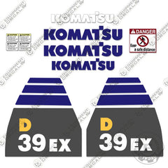 Fits Komatsu D39EX-22 Decal Kit Dozer