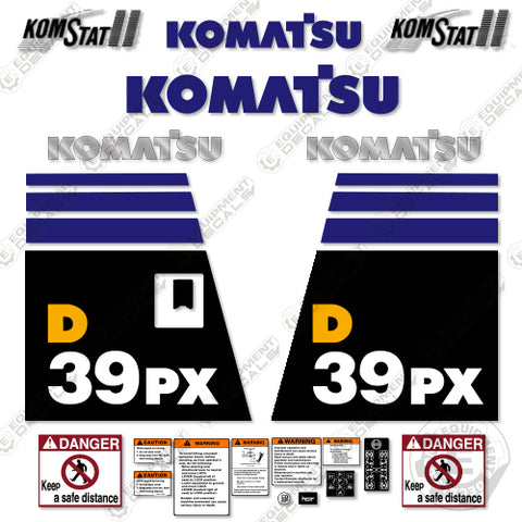 Fits Komatsu D39PX-21 Decal Kit Dozer