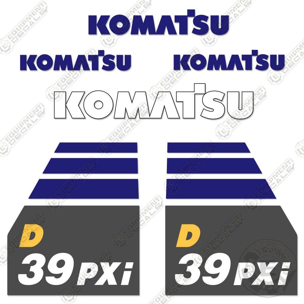 Fits Komatsu D39PXi-23 Decal Kit Dozer D39PXi-24