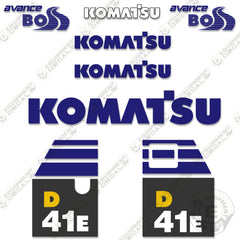 Fits Komatsu D41E-6 Decal Kit Dozer