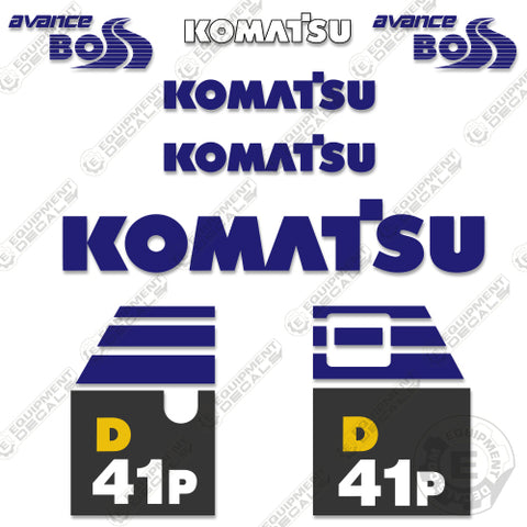 Fits Komatsu D41P-6 Decal Kit Dozer
