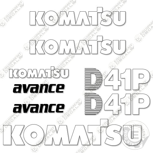 Fits Komatsu D41P Decal Kit Dozer