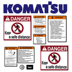 Fits Komatsu Logo And Warnings
