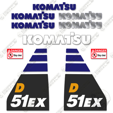 Fits Komatsu D51EX-24 Decal Kit Dozer