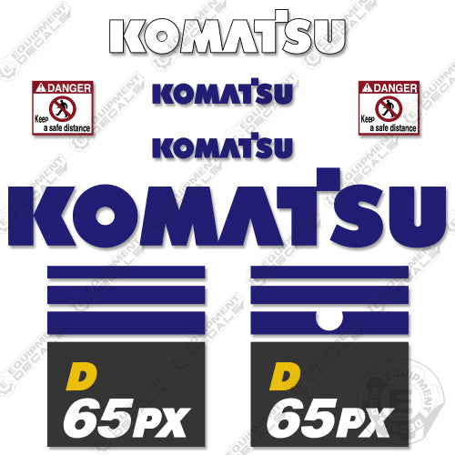 Fits Komatsu D65PX-17 Decal Kit Dozer