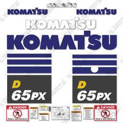 Fits Komatsu D65PX-18 Decal Kit Dozer