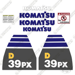 Fits Komatsu D39PX-22 Decal Kit Dozer