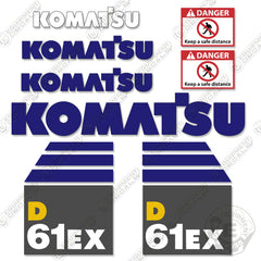 Fits Komatsu D61EX-15 Decal Kit Dozer