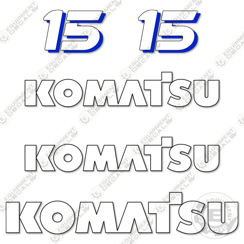 Fits Komatsu FG15 Decal Kit Forklift