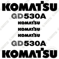 Fits Komatsu GD530A Decal Kit Motor Grader - Scraper