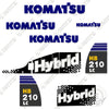 Image of Fits Komatsu HB210LC-1 Decal Kit Excavator