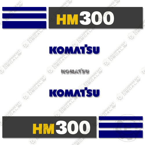 Fits Komatsu HM300-1 Decal Kit Articulated Dump Truck
