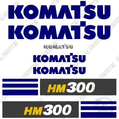 Fits Komatsu HM300-3 Decal Kit Articulated Dump Truck