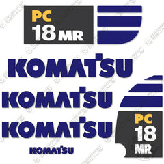 Fits Komatsu PC18MR-3 Decal Kit Mini Excavator