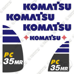 Fits Komatsu PC35MR-5 Decal Kit Mini Excavator