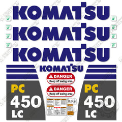 Fits Komatsu PC450LC-8 Decal Kit Excavator
