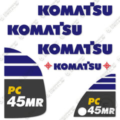 Fits Komatsu PC45MR-5 Decal Kit Mini Excavator