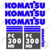 Image of Fits Komatsu PC 300 HD 7 Excavator Decals