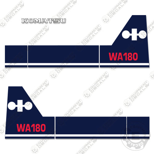 Fits Komatsu WA180-1 Decal Set Wheel Loader