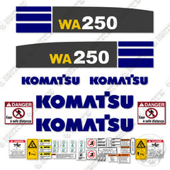 Fits Komatsu WA250-6 Wheel Loader Decal Kit