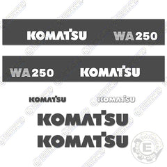 Fits Komatsu WA 250 Wheel Loader Decal Kit (Series 3)