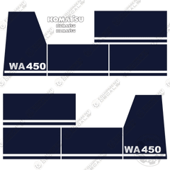 Fits Komatsu WA450-2 Decal Set Wheel Loader