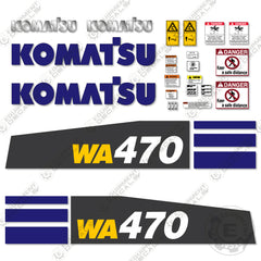 Fits Komatsu WA 470-8 Decal Kit Wheel Loader