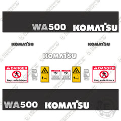 Fits Komatsu WA500-3 Decal Set Wheel Loader