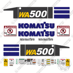 Fits Komatsu WA500-7 Wheel Loader Decal Kit