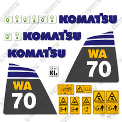 Fits Komatsu WA70-5 Decal Kit Wheel Loader