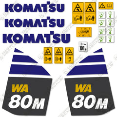 Fits Komatsu WA80M-7 Decal Kit Wheel Loader
